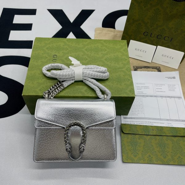 7 gucci dionysus super mini bag silver for women womens bags 65in17cm gg 476432 1trbn 8173 9988