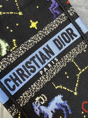 7 christian dior mimi dior book tote phone bag black for women womens handbags 7in18cm cd 9988