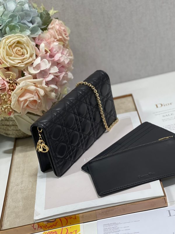 6 christian dior lady dior pouch black for women womens handbags 85in215cm cd s0204sloi m989 9988