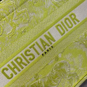 christian dior medium dior book tote lime toile de jouy reverse embroidery for women 36cm165in cd 9988