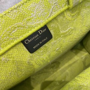 1 christian dior medium dior book tote lime toile de jouy reverse embroidery for women 36cm165in cd 9988
