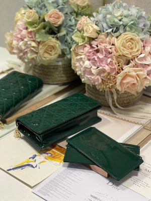 Christian Dior Lady Dior Pouch Green For Women Womens Christian Dior Lady Dior Pouch Green For Women Womens