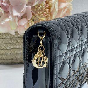 2 christian dior lady dior pouch black for women womens handbags 85in215cm cd s0204ovrb m900 9988