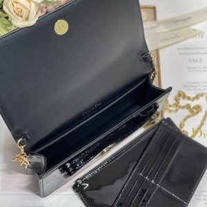 3 christian dior lady dior pouch black for women womens handbags 85in215cm cd s0204ovrb m900 9988