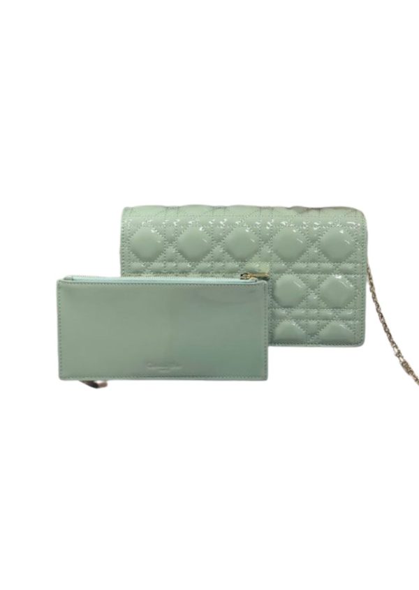 4 christian dior lady dior pouch seafoam for women womens handbags 85in215cm cd 9988