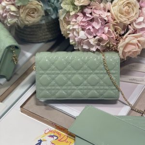 6 christian dior lady dior pouch seafoam for women womens handbags 85in215cm cd 9988