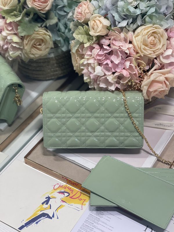 6 christian dior lady dior pouch seafoam for women womens handbags 85in215cm cd 9988