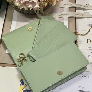 10 christian dior lady dior pouch seafoam for women womens handbags 85in215cm cd 9988