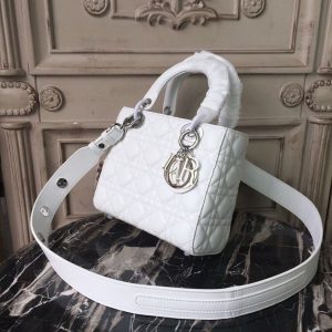 6 christian dior small lady dior bag white silver hardware for women 20cm8in cd m0538bcal m030 9988