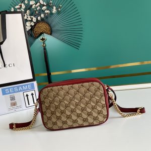 7 gucci marmont small shouder bag beigeebony diagonal matelass original gg canvas for women 7in18cm gg 9988