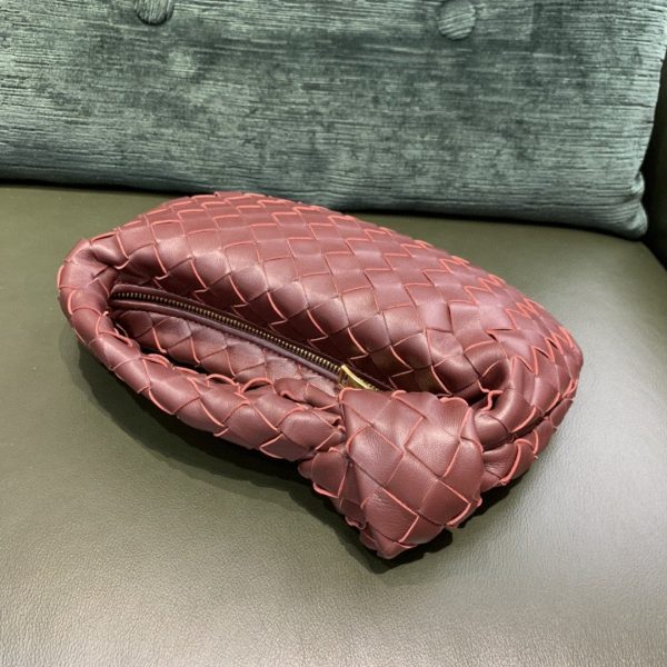 6 bottega veneta mini jodie bag for women 11in28cm in dark red 9988