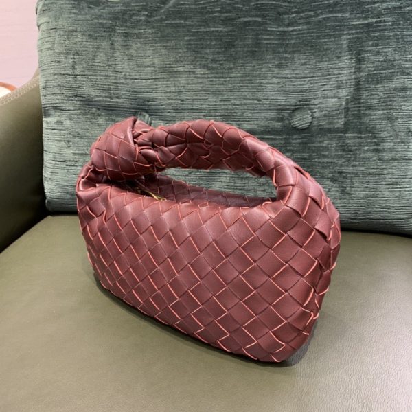 8 bottega veneta mini jodie bag for women 11in28cm in dark red 9988