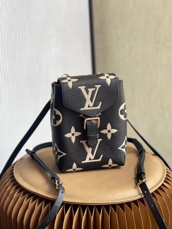 4 louis vuitton tiny backpack monogram empreinte black for women womens bags 19cm lv m80738 9988