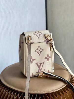 louis vuitton tiny backpack monogram empreinte cream for women womens bags 19cm lv m80738 9988
