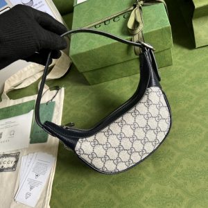 3-gucci sportowe Ophidia Gg Mini Bag Beige And Blue Gg Supreme Canvas For Women 7.9In20cm Gg 658551 96Iwn 4076   9988