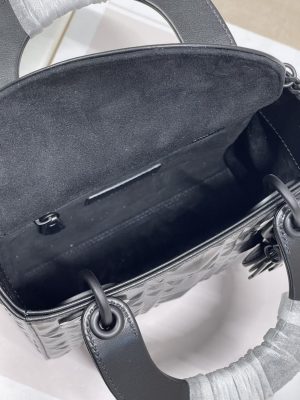 christian dior mini lady dior bag cannage with beaded motif black for women womens handbags crossbody bags 17cm cd m0505snea m900 9988