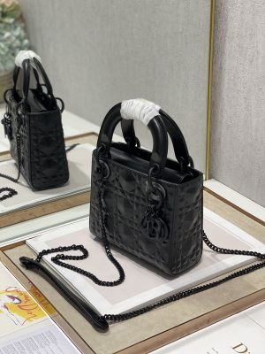 1 christian dior mini lady dior bag cannage with beaded motif black for women womens handbags crossbody bags 17cm cd m0505snea m900 9988