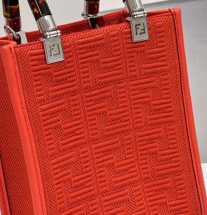 fendi mini sunshine shopper red for women womens handbags shoulder and crossbody bags 71in18cm ff 8bs051 9988
