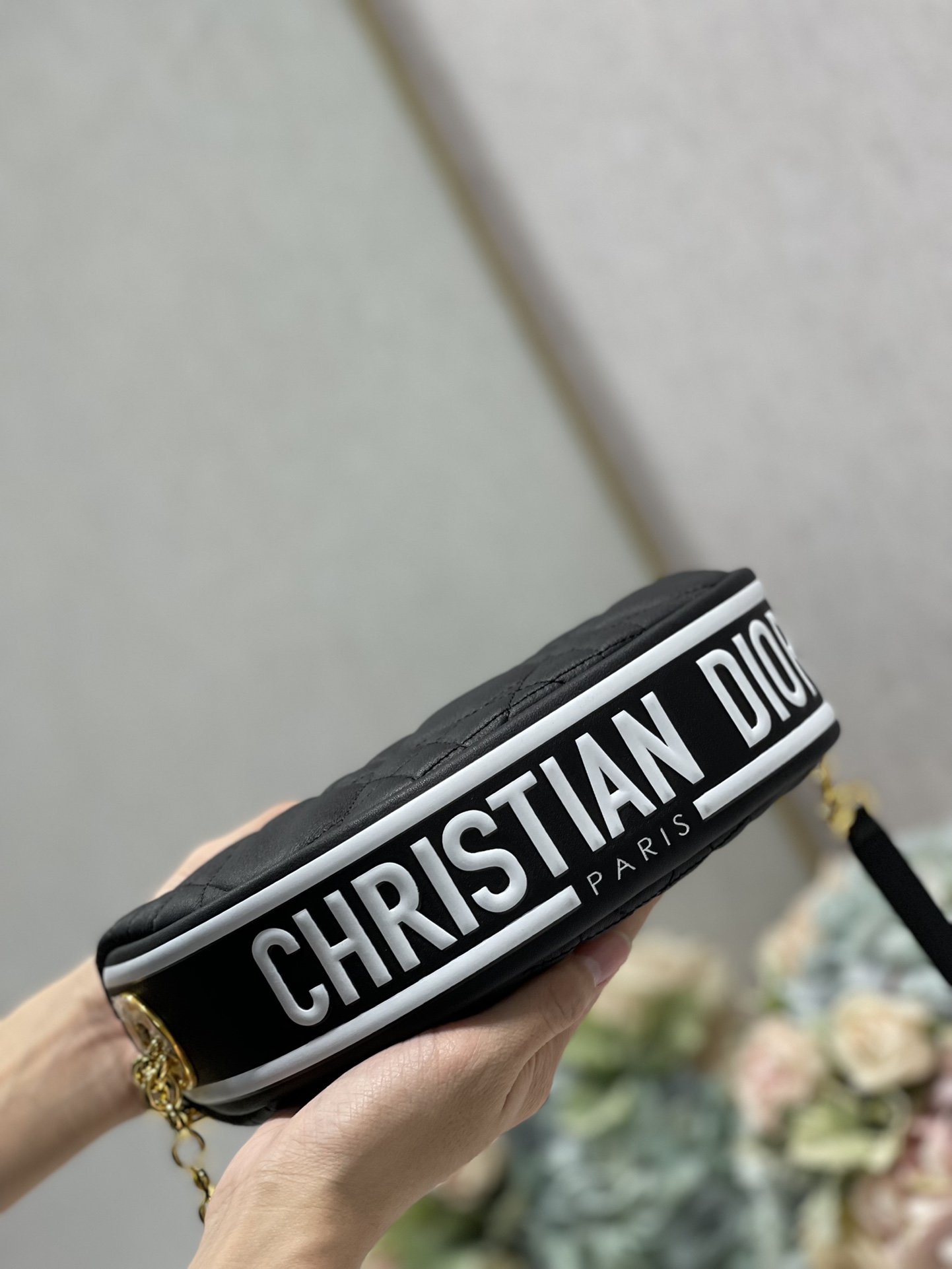christian dior small dior vibe hobo bag black cannage black for women womens handbags crossbody bags 20cm cd m7200onoa m911 9988