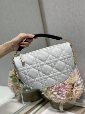 christian dior medium dior vibe hobo bag white cannage white for women womens handbags crossbody bags 30cm cd m7201onoa m879 9988