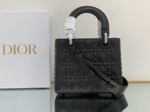 christian dior medium lady bag cannage with beaded motif black for women womens handbags crossbody bags 20cm cd 9988