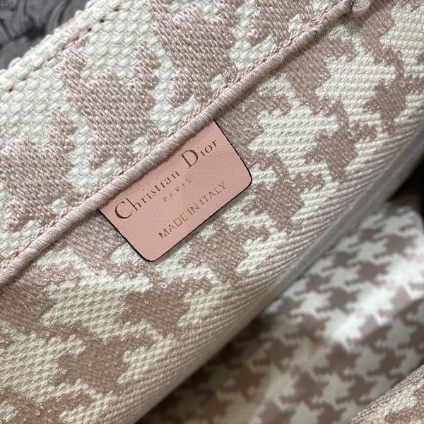 7 christian dior medium dior book tote pastel houndstooth embroidery pastel for women womens handbags shoulder bags 36cm cd 9988