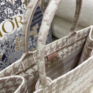 13 christian dior medium dior book tote pastel houndstooth embroidery pastel for women womens handbags shoulder bags 36cm cd 9988