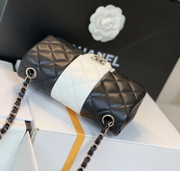 2 pelle chanel mini flap bag black for women 78in20cm 9988