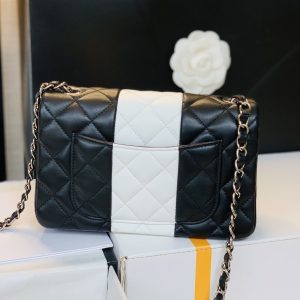 5 chanel mini flap bag black for women 78in20cm 9988