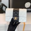 chanel Jennifer mini flap bag white for women 78in20cm 9988