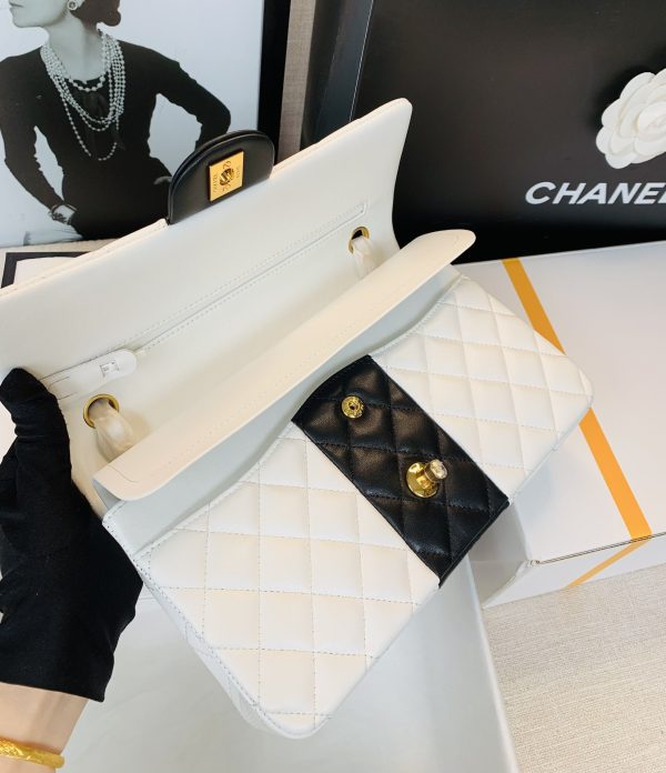 1 chanel mini flap bag white for women 78in20cm 9988
