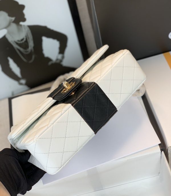 10 chanel mini flap bag white for women 78in20cm 9988