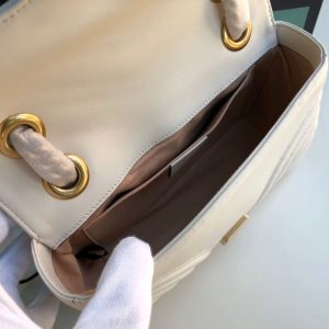 1-Gucci Marmont Matelass Mini Bag White For Women 8.5In22cm Gg 446744 Dtdit 9022   9988