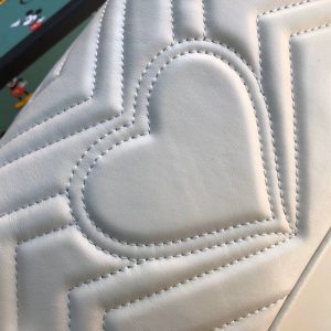 3-Gucci Marmont Matelass Mini Bag White For Women 8.5In22cm Gg 446744 Dtdit 9022   9988