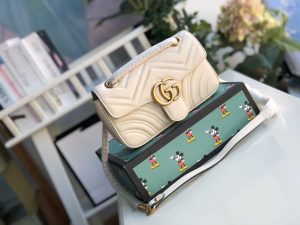 4-Gucci Marmont Matelass Mini Bag White For Women 8.5In22cm Gg 446744 Dtdit 9022   9988