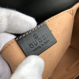 3-Gucci Padlock Small Gucci Signature Shoulder Bag Black Gucci Signature For Women 7.9In20cm Gg 409487 Cwc1g 1000   9988