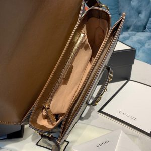 1 gucci horsebit 1955 shoulder bag beigeebony gg supreme canvas with brown for women 98in25cm gg 602204 92tcg 8563 9988