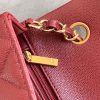 chanel classic handbag gold toned hardware burgundy for women 78in20cm 9988