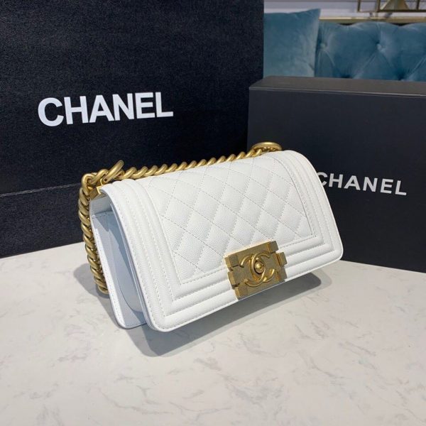 7 chanel small boy handbag white for women womens bags shoulder and crossbody bags 78in20cm a67085 9988