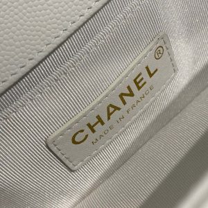 8 chanel small boy handbag white for women womens bags shoulder and crossbody bags 78in20cm a67085 9988