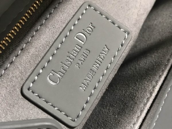 9 christian dior smal lady dior my abcdior bag grey for women 8in20cm cd 9988