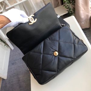 1 chanel 19 handbag black for women 118in30cm 9988