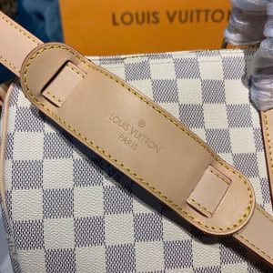 1-Louis Vuitton Keepall Bandouliere 45 Damier Azur Canvas For Women Womens Bags Travel Bags 17.7In45cm Lv N41430   9988