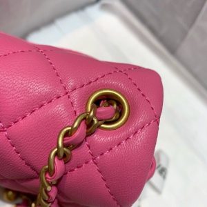 2 chanel Surf mini flap bag with cc ball on strap pink for women womens handbags shoulder and crossbody bags 67in17cm as1786 9988