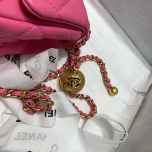 14 chanel Surf mini flap bag with cc ball on strap pink for women womens handbags shoulder and crossbody bags 67in17cm as1786 9988