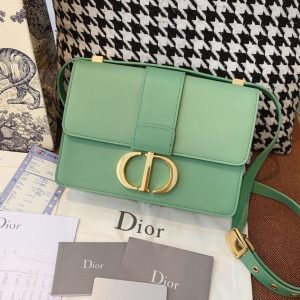 3 christian dior medium 30 montaigne bag deep mint green box for women 24cm9in cd 9988