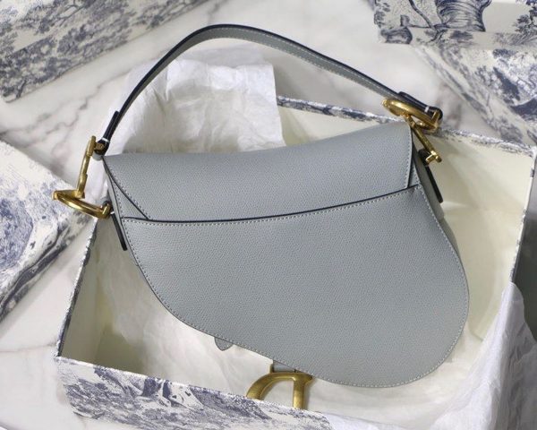 Light blue dior online saddle bag