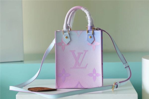 ショルダーバッグ・ポシェット Louis Vuitton Petit Sac Plat Sunrise Pastel M81341 BNIB Louis Vuitton Petit Sac Plat Spring In The City