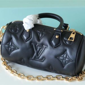 1 louis vuitton papillon bb bag classic monogram for women 20cm black lv m59800 9988