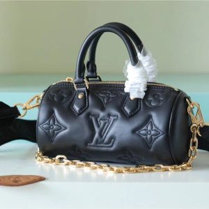 4 louis vuitton papillon bb bag classic monogram for women 20cm black lv m59800 9988